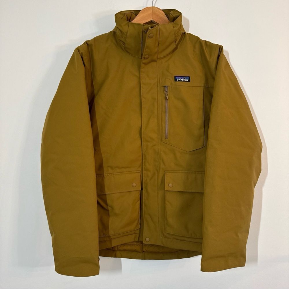 Patagonia Topley Jacket Mens Small Down Fill No Hood “Mulch Brown”